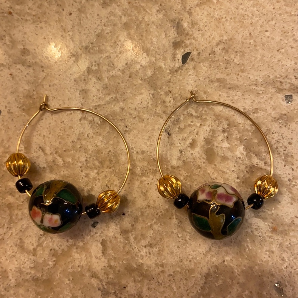 Hand crafted beaded earrings